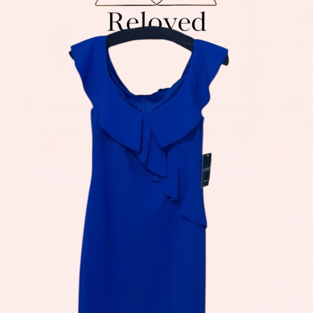 Ralph Lauren Deep Lapis Dress NWT - Picture 9 of 9